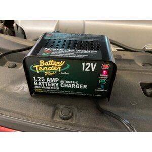 Battery Tender Plus 12V Battery Charger and Maintainer: 1.25 AMP Powersport